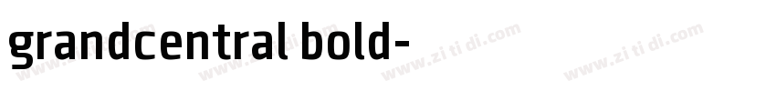 grandcentral bold字体转换